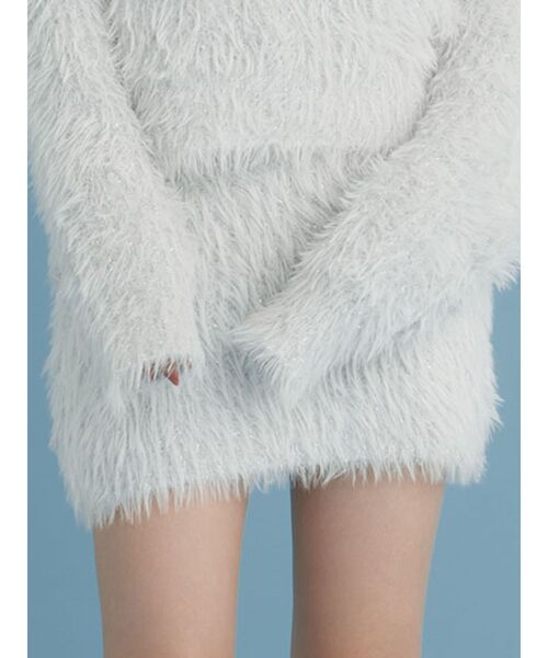 CALNAMUR(カルナムール)の「ラメシャギーミニスカート(スカート・レディース・ピンク/ライトブルー/ベージュ・FREE)」の13枚目の写真