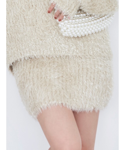 CALNAMUR(カルナムール)の「ラメシャギーミニスカート(スカート・レディース・ピンク/ライトブルー/ベージュ・FREE)」の19枚目の写真