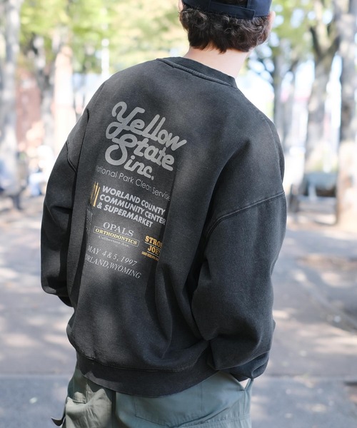 Java(ジャバ)の「《Javaジャバコラボ》古着ライクなカラープリントが印象的。イベントロゴピグメントビッグ裏起毛スウェット(スウェット・メンズ・オフホワイト/チャコール/ネイビー・LARGE/MEDIUM/X-LARGE)」の6枚目の写真
