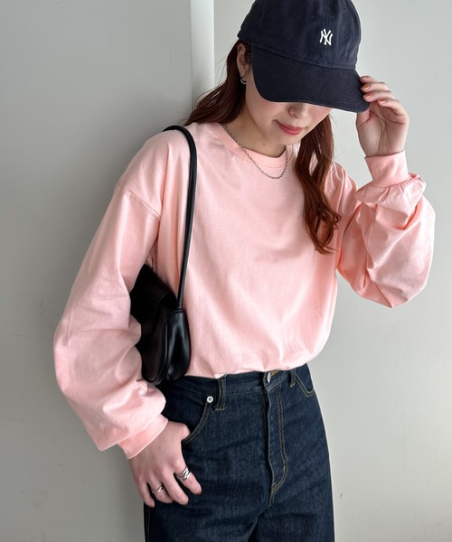 DISCOAT(ディスコート)の「《20色展開!》【WEB限定】ボーダービックロンT(Tシャツ/カットソー・レディース・アイボリー/ブラック系その他/ピンク/ベージュ/ホワイト/ブラック/レッド/ベージュ系その他/グレー系その他/ネイビー/サーモンピンク/グレイッシュベージュ/スカイブルー/チャコールグレー/ホワイト系その他2/サックスブルー/モカ/ブルー系その他/ベージュ系その他2/ライトグレー/ブラウン・MEDIUM)」の21枚目の写真