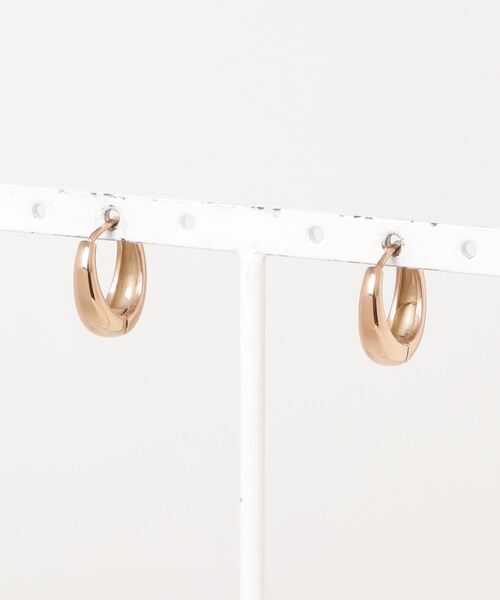 ebine(エビネ)の「Drop Hoop Pierce(ピアス(両耳用)・レディース・ピンクゴールド/ゴールド/シルバー・FREE)」の4枚目の写真