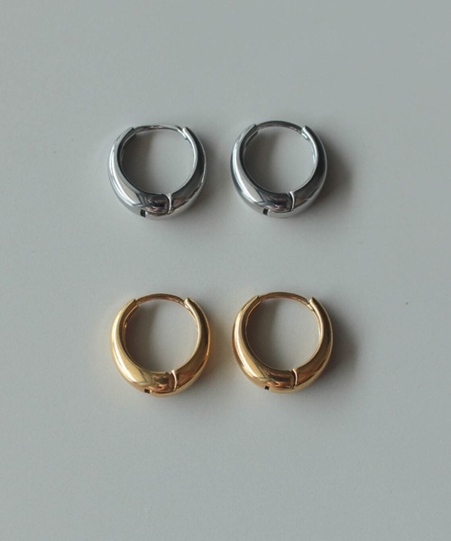 ebine(エビネ)の「Drop Hoop Pierce(ピアス(両耳用)・レディース・ピンクゴールド/ゴールド/シルバー・FREE)」の11枚目の写真