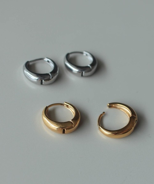 ebine(エビネ)の「Drop Hoop Pierce(ピアス(両耳用)・レディース・ピンクゴールド/ゴールド/シルバー・FREE)」の13枚目の写真