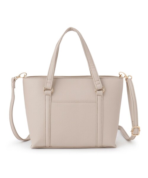 SHOO・LA・RUE（シューラルー）の「◆【セレモニー】フロントポケットトートバッグ（トートバッグ・レディース・ブラック/グレー/ブルー・00）」の2枚目の写真