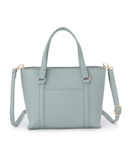 SHOO・LA・RUE（シューラルー）の「◆【セレモニー】フロントポケットトートバッグ（トートバッグ・レディース・ブラック/グレー/ブルー・00）」の3枚目の写真