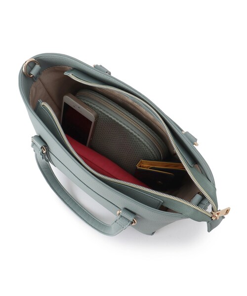 SHOO・LA・RUE（シューラルー）の「◆【セレモニー】フロントポケットトートバッグ（トートバッグ・レディース・ブラック/グレー/ブルー・00）」の7枚目の写真