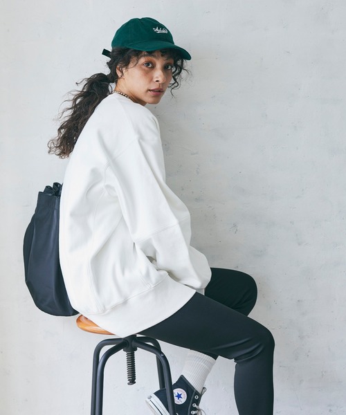 coca（coca）（コカ）の「ヘビーウェイト裏起毛立体袖スウェット（スウェット・レディース・グレー/ブラック/エメラルド/ホワイト・M/L）」の12枚目の写真