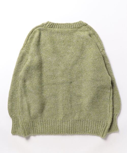 Settimissimo（セッティミッシモ）の「ボリュームスリーブミックスニットカーディガン（カーディガン/ボレロ・レディース・グレー/グリーン・M）」の3枚目の写真