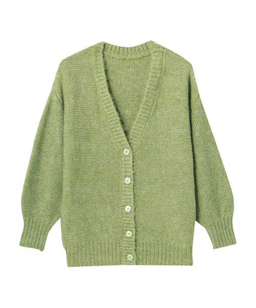 Settimissimo（セッティミッシモ）の「ボリュームスリーブミックスニットカーディガン（カーディガン/ボレロ・レディース・グレー/グリーン・M）」の18枚目の写真