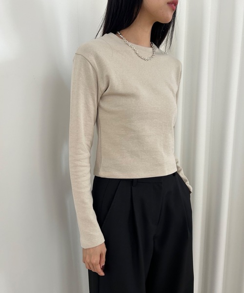 machatt クロップドロングtシャツ ホワイト マチャット machatt クロップドロングTシャツ(ホワイト)の通販