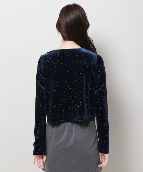 3.3 Field Trip （3.3フィールドトリップ）の「3.3 Field Trip／ベロアカーディガン 2983473（Tシャツ/カットソー・レディース・グレー/ベージュ/ネイビー・FREE）」の20枚目の写真