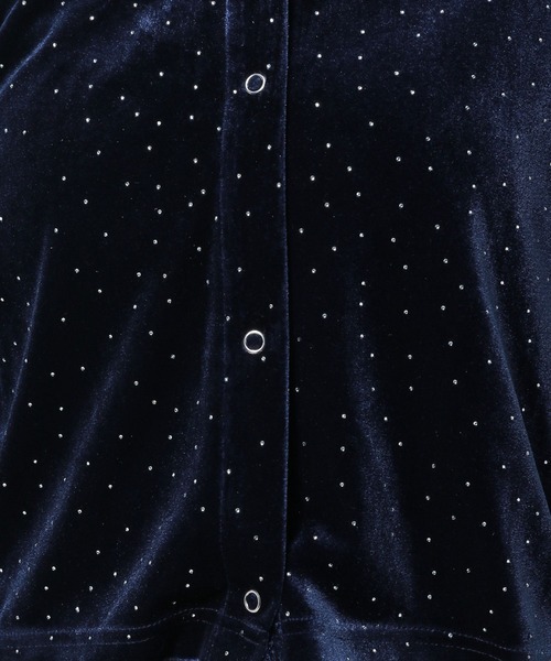 3.3 Field Trip （3.3フィールドトリップ）の「3.3 Field Trip／ベロアカーディガン 2983473（Tシャツ/カットソー・レディース・グレー/ベージュ/ネイビー・FREE）」の12枚目の写真