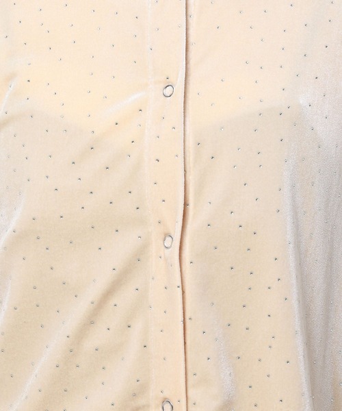 3.3 Field Trip （3.3フィールドトリップ）の「3.3 Field Trip／ベロアカーディガン 2983473（Tシャツ/カットソー・レディース・グレー/ベージュ/ネイビー・FREE）」の21枚目の写真