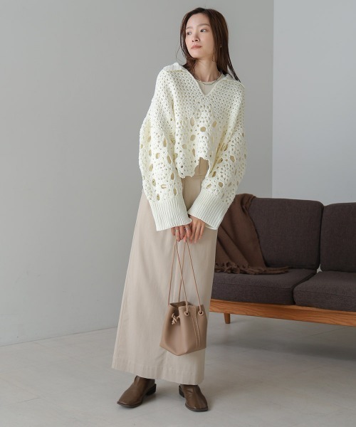 \"★美品 Batta Giuseppa バッタ・ジュゼッペ 長袖 ニット トップス レディース ニット 長袖 秋 冬 ゆったり セーター