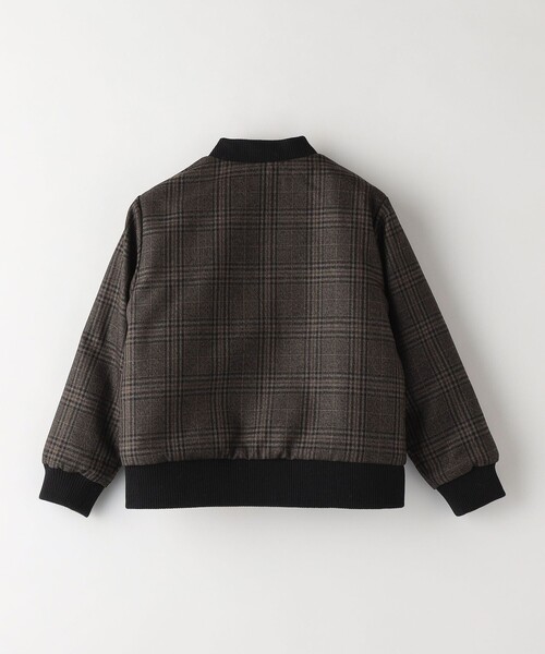 SHIPS Colors（シップス カラーズ）の「SHIPS Colors KIDS:ボア ボマー ジャケット チェック（90～140cm）（その他アウター・キッズ・ブラウン・120/100/90/130/110/140）」の3枚目の写真