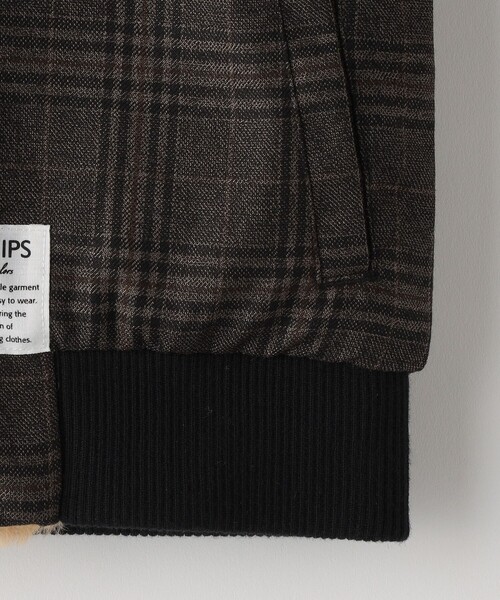 SHIPS Colors（シップス カラーズ）の「SHIPS Colors KIDS:ボア ボマー ジャケット チェック（90～140cm）（その他アウター・キッズ・ブラウン・120/100/90/130/110/140）」の8枚目の写真