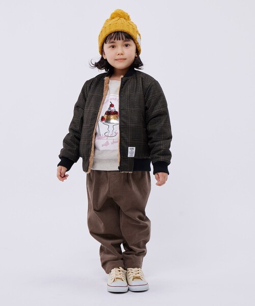 SHIPS Colors（シップス カラーズ）の「SHIPS Colors KIDS:ボア ボマー ジャケット チェック（90～140cm）（その他アウター・キッズ・ブラウン・120/100/90/130/110/140）」の16枚目の写真