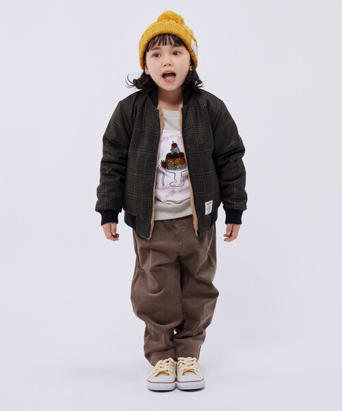SHIPS Colors（シップス カラーズ）の「SHIPS Colors KIDS:ボア ボマー ジャケット チェック（90～140cm）（その他アウター・キッズ・ブラウン・120/100/90/130/110/140）」の17枚目の写真