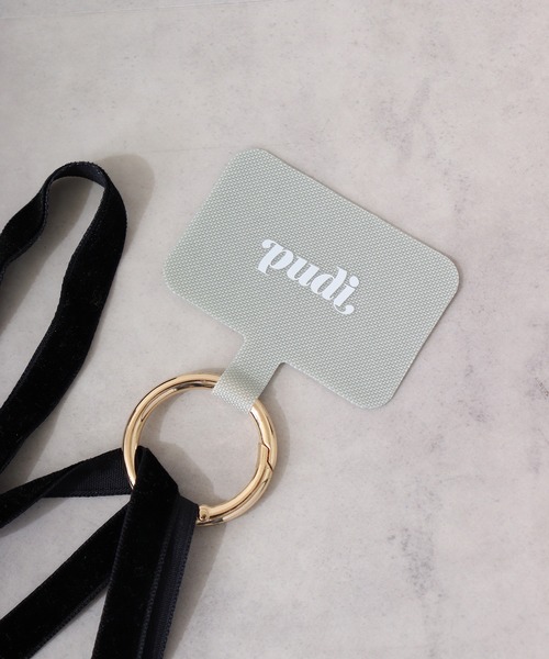 Ree&Mee（リーアンドミー）の「Ree&Mee ベロア パール スマホショルダーストラップ（スマホグッズ・レディース・ゴールド・FREE）」の11枚目の写真