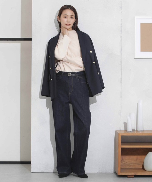 NANO universe（ナノユニバース）の「【追加生産】WEB限定/洗濯機洗可もちもちボトルネックニット（ニット/セーター・レディース・ブラック/ベージュ/オフホワイト/ミント/その他1・FREE）」の17枚目の写真