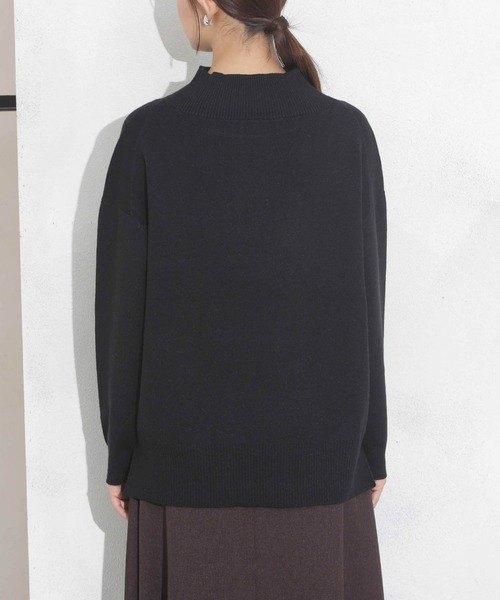 追加生産】WEB限定/洗濯機洗可もちもちボトルネックニット（ニット