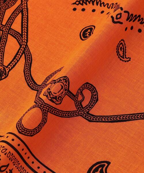 UNITED ARROWS（ユナイテッドアローズ）の「タッセル バンダナ（バンダナ/スカーフ・メンズ・オレンジ/ネイビー/モカ/グレー/パープル・FREE）」の8枚目の写真