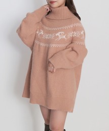 muguet | high neck nordic knit(ニット/セーター)