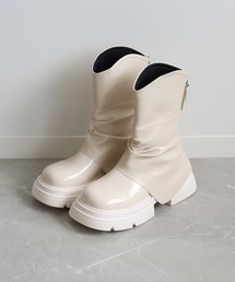 【shoes365】レイヤー厚底ブーツ