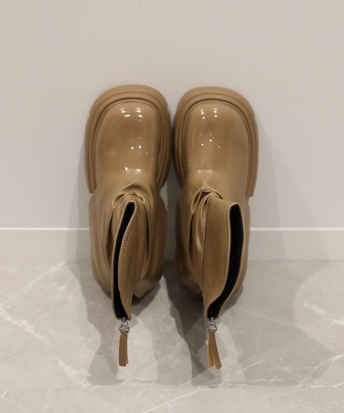 shoes365(シューズスリーシックスファイヴ)の「【shoes365】レイヤー厚底ブーツ(ブーツ・レディース・オフホワイト/ブラック/ベージュ・24.0cm/22.5cm/24.5cm/23.5cm/25.0cm/23.0cm)」の19枚目の写真