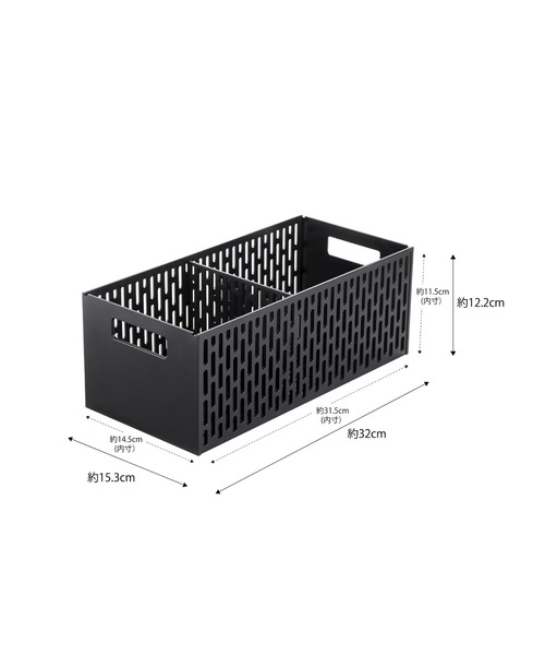 tower（タワー）の「tower（タワー）シンク下収納バスケット２段（キッチン収納・レディース・ブラック/ホワイト・ONE SIZE）」の6枚目の写真