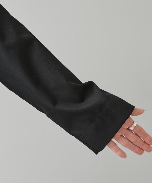 PUAL CE CIN（ピュアルセシン）の「後ろリボンワンピース（ワンピース・レディース・ブラック/グレー・FREE）」の12枚目の写真