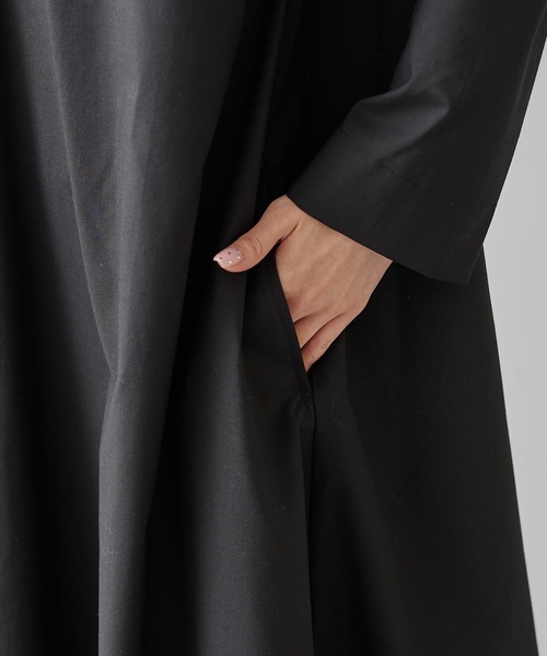 PUAL CE CIN（ピュアルセシン）の「後ろリボンワンピース（ワンピース・レディース・ブラック/グレー・FREE）」の15枚目の写真