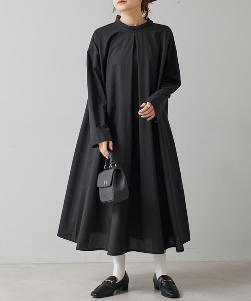 PUAL CE CIN（ピュアルセシン）の「後ろリボンワンピース（ワンピース・レディース・ブラック/グレー・FREE）」の6枚目の写真