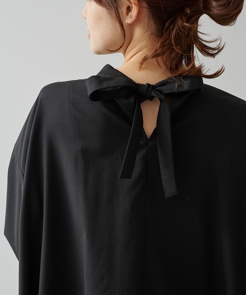 PUAL CE CIN（ピュアルセシン）の「後ろリボンワンピース（ワンピース・レディース・ブラック/グレー・FREE）」の20枚目の写真