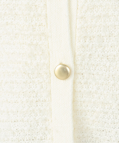 COMME CA ISM（コムサイズム）の「リボンヤーン　ツイード調　カーディガン（カーディガン/ボレロ・レディース・アイボリー/ネイビー・FREE）」の16枚目の写真