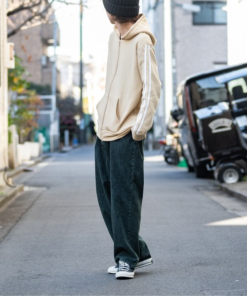 7】パイル サイドライン フルジップパーカー（パーカー）｜JOHN'S