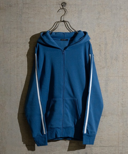 7】パイル サイドライン フルジップパーカー（パーカー）｜JOHN'S