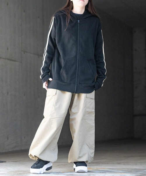 7】パイル サイドライン フルジップパーカー（パーカー）｜JOHN'S