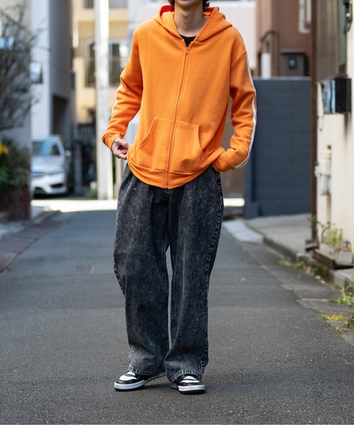 7】パイル サイドライン フルジップパーカー（パーカー）｜JOHN'S