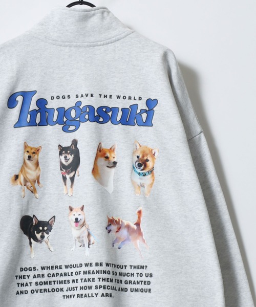 エンジェル 　DOG柄ワンポイント裏毛プルオーバー　ダックス　トレーナー ♡ ジェラピケ DOG柄ワンポイント裏毛プルオーバー トレーナー