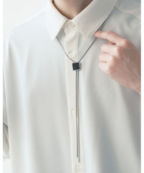 RAGEBLUE（レイジブルー）の「モチーフトップループタイ/ネックレス（ネックレス・メンズ・ホワイト/ブラック/グレー・FREE）」の2枚目の写真