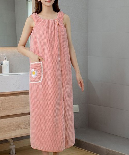 Miniministore（ミニミニストア）の「ラップタオル 大人用 巻きタオル 速乾（タオル・レディース・ダークグリーン/ブルー/ミント/コーラルピンク/ラベンダー・FREE）」の13枚目の写真