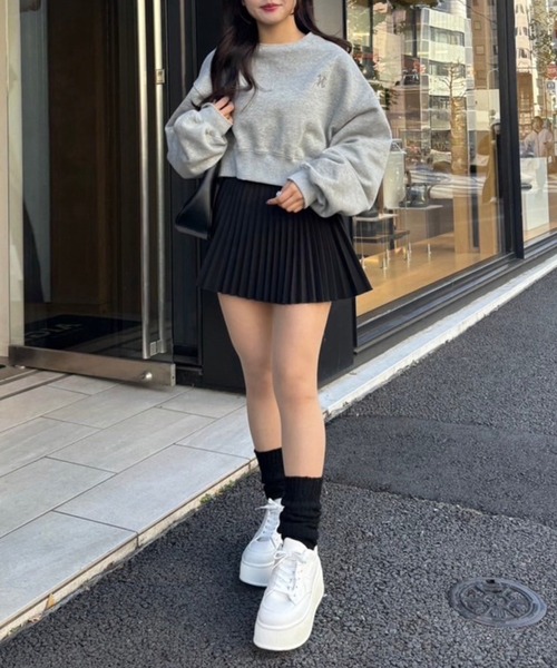 one after another NICE CLAUP(ワンアフターアナザーナイスクラップ)の「ボリュームソールスニーカー(スニーカー・レディース・ブラック/ホワイト・S/M/L/LL)」の14枚目の写真