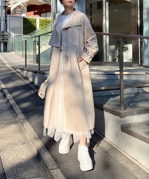 one after another NICE CLAUP(ワンアフターアナザーナイスクラップ)の「ボリュームソールスニーカー(スニーカー・レディース・ブラック/ホワイト・S/M/L/LL)」の17枚目の写真