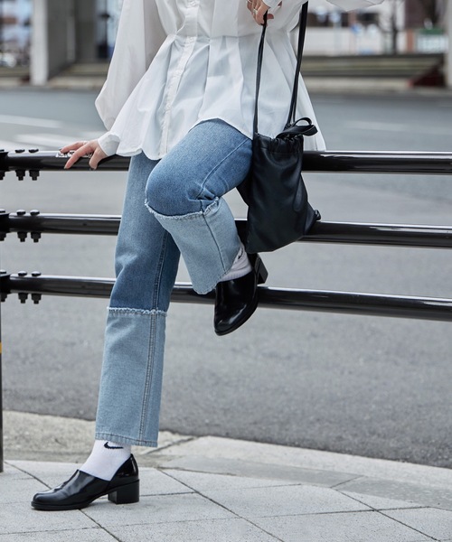 anuans ロールアップデザインデニムパンツ 0（アニュアンス anuans  