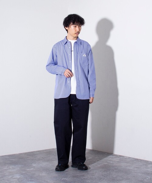 GEVACO(ゲバコ)の「【GEVACO/ゲバコ】ギンガムチェック レギュラーカラーシャツ(シャツ/ブラウス・メンズ・ブルー/ブラック・M/L)」の6枚目の写真