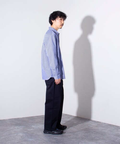 GEVACO(ゲバコ)の「【GEVACO/ゲバコ】ギンガムチェック レギュラーカラーシャツ(シャツ/ブラウス・メンズ・ブルー/ブラック・M/L)」の7枚目の写真
