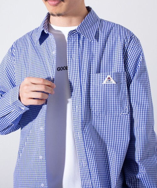 GEVACO(ゲバコ)の「【GEVACO/ゲバコ】ギンガムチェック レギュラーカラーシャツ(シャツ/ブラウス・メンズ・ブルー/ブラック・M/L)」の13枚目の写真