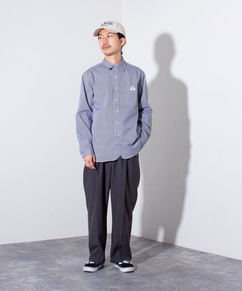 GEVACO(ゲバコ)の「【GEVACO/ゲバコ】ギンガムチェック レギュラーカラーシャツ(シャツ/ブラウス・メンズ・ブルー/ブラック・M/L)」の22枚目の写真