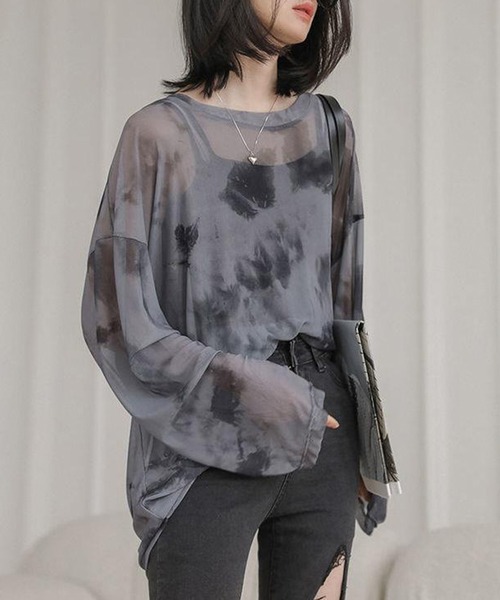 セール】タイダイ シアートップス（Tシャツ/カットソー）｜SHEPP